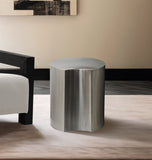 Dimple Gold End Table - Chic Brushed Metal Design for Contemporary Living Spaces and Modular Use