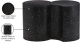 Dimple Black End Table - Contemporary Iron Design with Stylish Terrazo Pattern for Modern Spaces