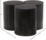 Dimple Contemporary Coffee Table - Stylish Iron Construction with Black Terrazo Design for Modern Homes