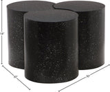 Dimple Contemporary Coffee Table - Stylish Iron Construction with Black Terrazo Design for Modern Homes