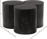 Dimple Contemporary Coffee Table - Stylish Iron Construction with Black Terrazo Design for Modern Homes