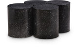 Dimple Contemporary Coffee Table - Stylish Iron Construction with Black Terrazo Design for Modern Homes