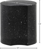 Dimple Black End Table - Contemporary Iron Design with Stylish Terrazo Pattern for Modern Spaces