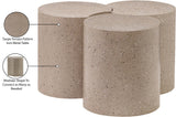 Dimple Coffee Table - Contemporary Brushed Iron Design for Modern Living Spaces and Versatile Style