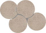 Dimple Coffee Table - Contemporary Brushed Iron Design with Modular Shape for Stylish Living Spaces