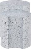 Dimple End Table - Contemporary Brushed Iron Design for Modern Spaces, Versatile & Stylish Accent Piece