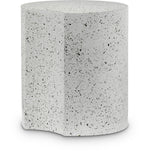 Dimple Contemporary End Table - Stylish Brushed Iron Design for Modern Living Spaces and Décor