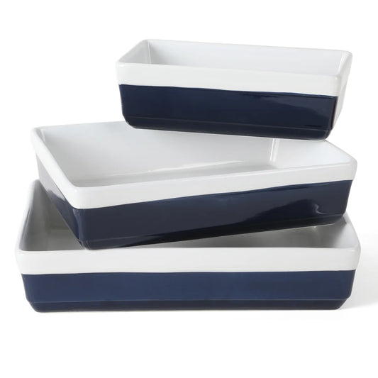 Martha Stewart 3-Piece Oven to Table Stoneware Baker Set
