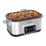 8 Quart Slow Cooker Roaster Oven, 12 in 1 Multi-Cooker Food
