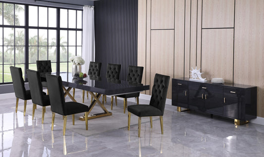 Excel Extendable Dining Table with Elegant Inverted X-Legs for Stylish Family Gatherings and More
