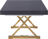 Excel Extendable Dining Table with Elegant Inverted X-Legs for Stylish Family Gatherings and More