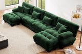 CLOUDIES 173" 4 Seater Sofa with 2 Ottomans