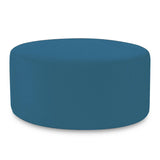 Universal Round Ottoman Cover Seascape Turquoise -Cover Only