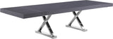 Excel Extendable Dining Table with Elegant Inverted X-Legs for Stylish Family Gatherings and More