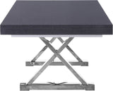 Excel Extendable Dining Table with Elegant Inverted X-Legs for Stylish Family Gatherings and More