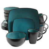 Gibson Elite Soho Lounge Square 16-Piece Stoneware Dinnerware Set