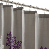 Dandelion Floral Shower Curtain, Purple