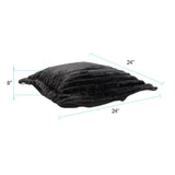 Puff Ottoman Cover & Cushion Shar Pei Black/Black