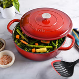 Crock Pot Artisan 5-Quart Enameled Cast Iron Braiser