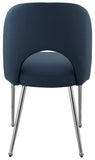 Logan Contemporary Dining Chair Set of 2 - Luxurious Upholstery with Chrome Finish for Modern Homes