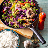 Moss & Stone 5-Piece 12-Inch Carbon Steel Wok Set