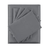 Sheet Set with Side Storage Pockets, Dark Grey
