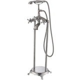Suni 3-Handle Claw Foot Tub Faucet with Hand Shower