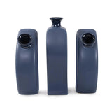 Delft Blue 3 Piece Floral Vase
