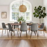 Odense & Oslo 95" Rectangle Dining Table Set for 8 (9-Piece)