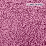 MAXYOYO Kids Bean Bag Chair, Sherpa Bean Bag Couch with Decorative Edges for children's room (Pink)