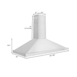 ZLINE 48" Bundle Range RA-RG-48 & Wall Range Hood KB-48, 2KP-RARGRH48