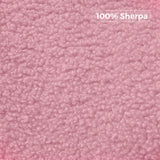 MAXYOYO Kids Bean Bag Chair, Sherpa Bean Bag Couch with Decorative Edges for children's room (Light Pink)