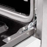 ZLINE 30" Dual Fuel Range, Gas Cooktop, Electric Convection Oven Stainless Steel, White Matte Door CDR-WM-30