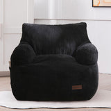 MAXYOYO Kids Bean Bag Chair, Stuffed Toddler Bean Bag Sofa with Filler Bean Bag Chair for Boys and Girls, Black
