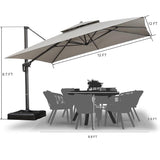 PURPLE LEAF Eco-friendly Fade Resistant Patio Umbrella High Quality Cantilever Umbrella