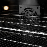 ZLINE 48" Dual Fuel Range, Gas Cooktop, Electric Convection Oven Stainless Steel, Matte Black CDRZ-48-MB