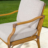 Arcadia Weather-Resistant Outdoor 84"L Dining Table and 6 Armchair