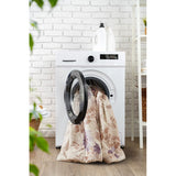 Watercolor Floral Comforter Set with Bed Sheets, Taupe