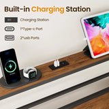 Twin/Full/Queen Size Bed Frame with Charging Station
