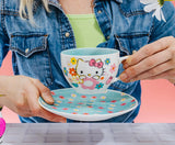 Hello Kitty Floral Bone China Teacup & Saucer, 7oz
