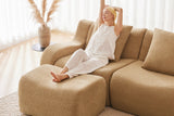 ROMA 82.7" Loveseat with 1 Ottoman