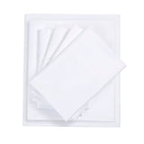 Sheet Set with Side Storage Pockets, White