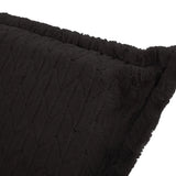 Puff Chair Cushion Angora Ebony -Cushion and Cover Only