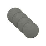 Strata Leather Graphite Placemat - Round 13"- Set of 4