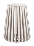 Cyprus Side Table White & Whitewashed