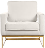 Noah - Accent Chair with Gold Legs