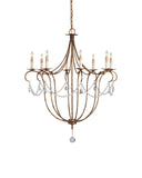 Crystal Lights Large Gold Chandelier
