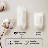 800GSM Ultra-Soft 100% Cotton Absorbent Towel Set, Cream