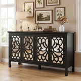 63'' Carved Sideboard Cabinet with Storage