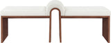 Delphine - Bench - Walnut Base